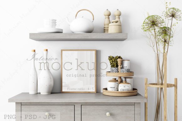 Download Mock Up Frame in Kitchen Room - 1647 - Mock up frame in kitchen room Collection