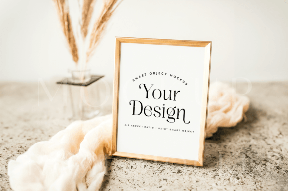 Download Gold 8x10 Frame Mockup 4:5 Ratio Frame - 8x10 frame mockup Collection