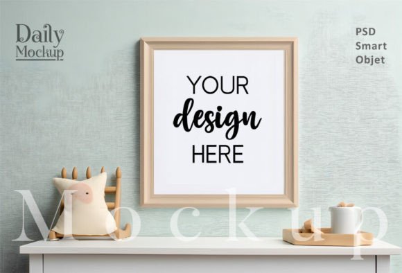 Download Nursery Frames Mockup, Kids Room Mockup - Nursery frame Collection