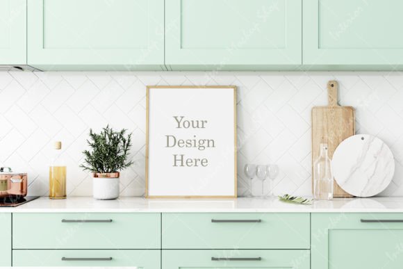 Download Mock Up Frame in Kitchen Room, - Mock up frame in kitchen room Collection