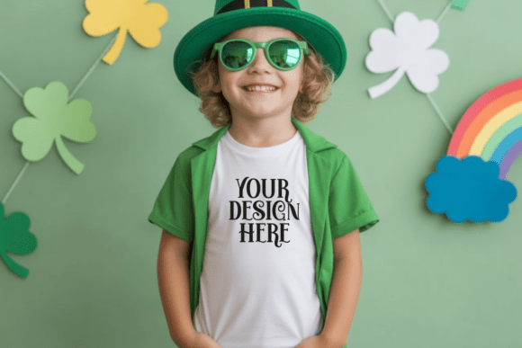 Download St Patricks Day BC3001 Kids Mockup - Kids mockup Collection